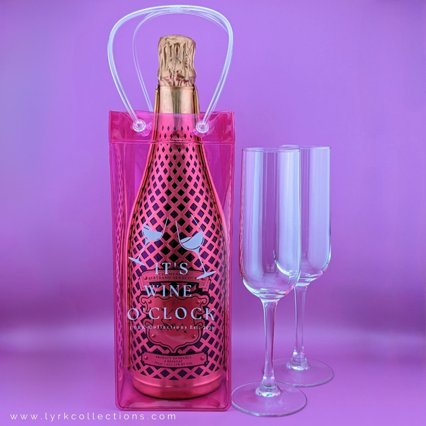 Ice Cooler Wine Bag - Pink